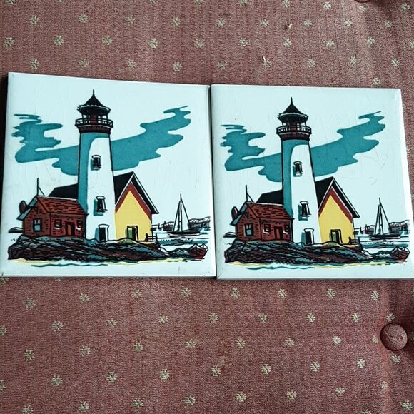 Vintage ceramic trivets  - Picture 1 of 8